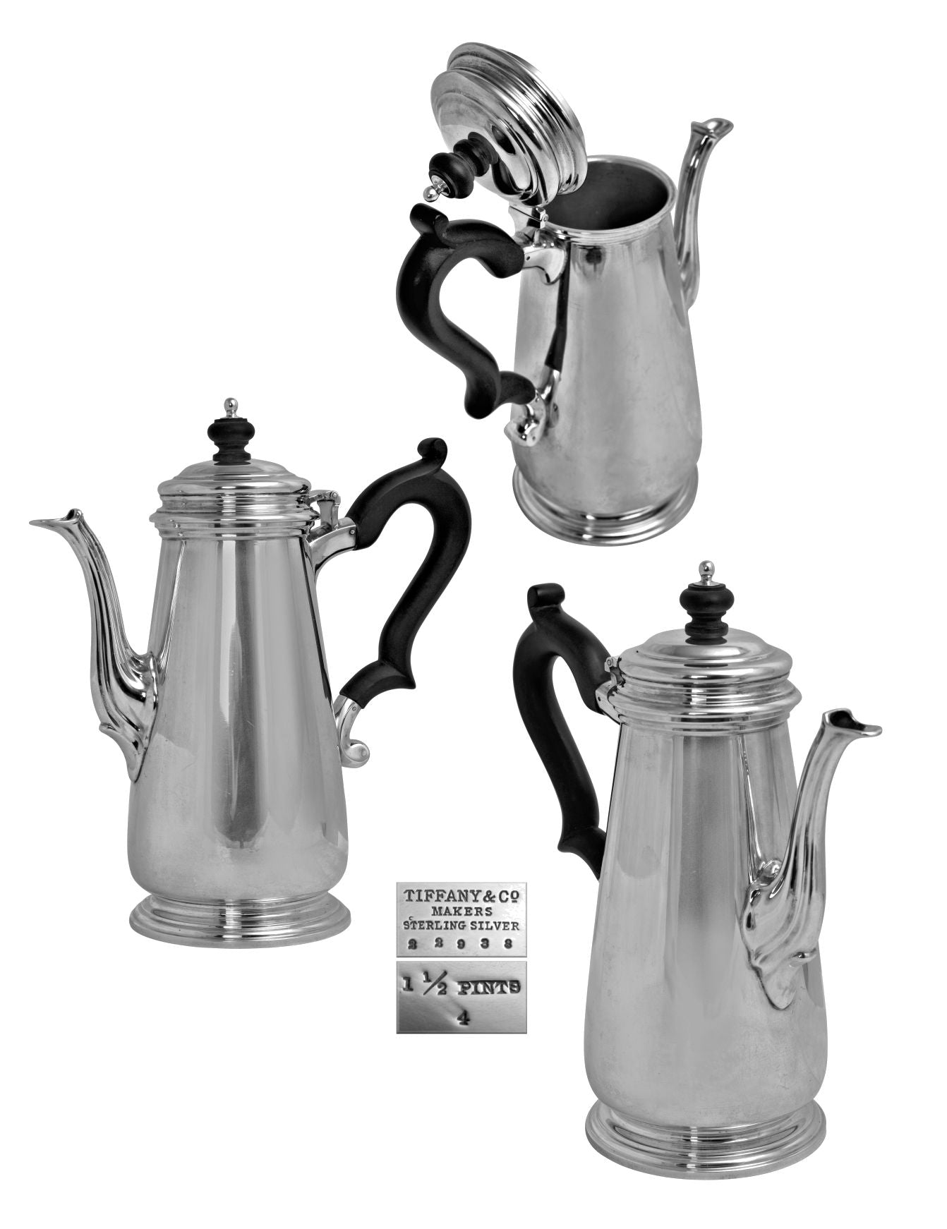 ANTIQUE SILVER COFFEE POT